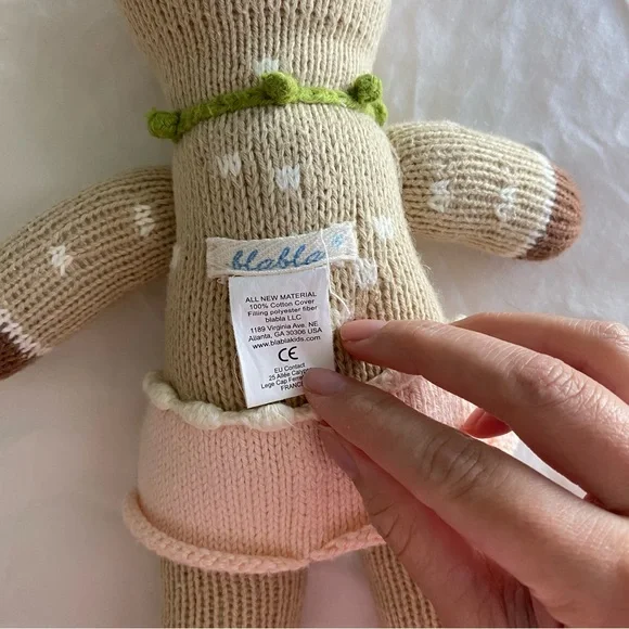 Blabla Hazel the Deer Mini Knitted Stuffed Animal Doll - Picture 4 of 4